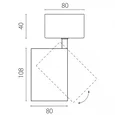 A5337SO Светильник ALTA BASE накладной LED 30W 3525LM 24G ЧЕРНЫЙ 3000K с накл. чашей