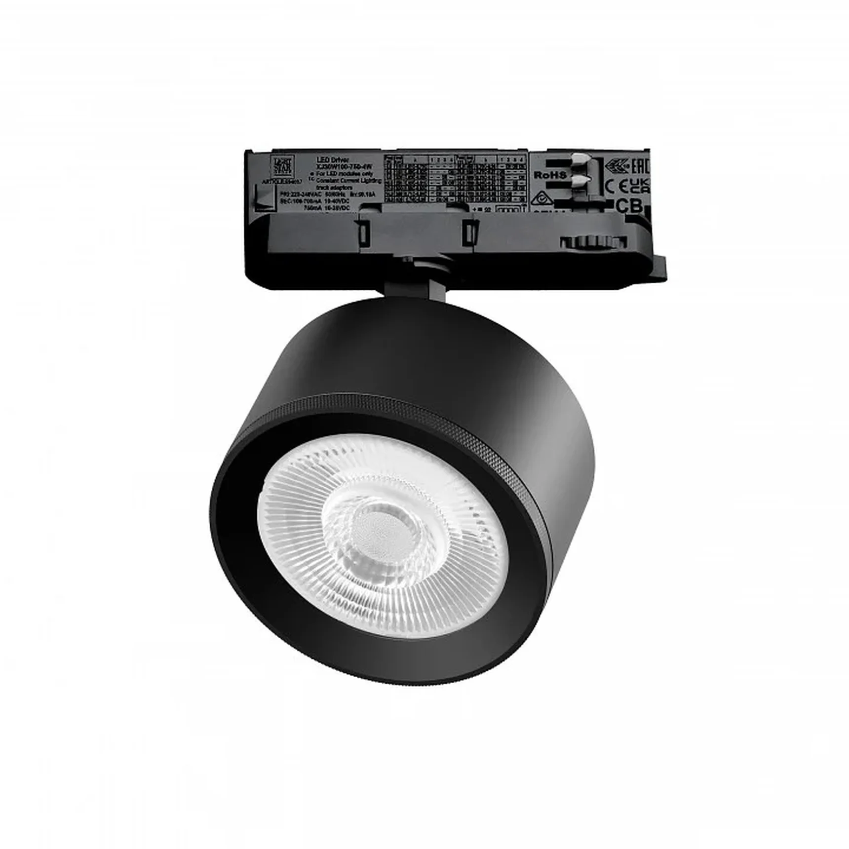 A5547QT60G Светильник ALTA PRO для трековой системы Quattro LED 15W 1700LM 60G ЧЕРНЫЙ 4000K с адаптером (215547 + 594037 + 215504)