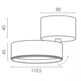 A5637SO Светильник ALTA PRO накладной LED 30W 3510LM 36G ЧЕРНЫЙ 3000K с накл. чашей