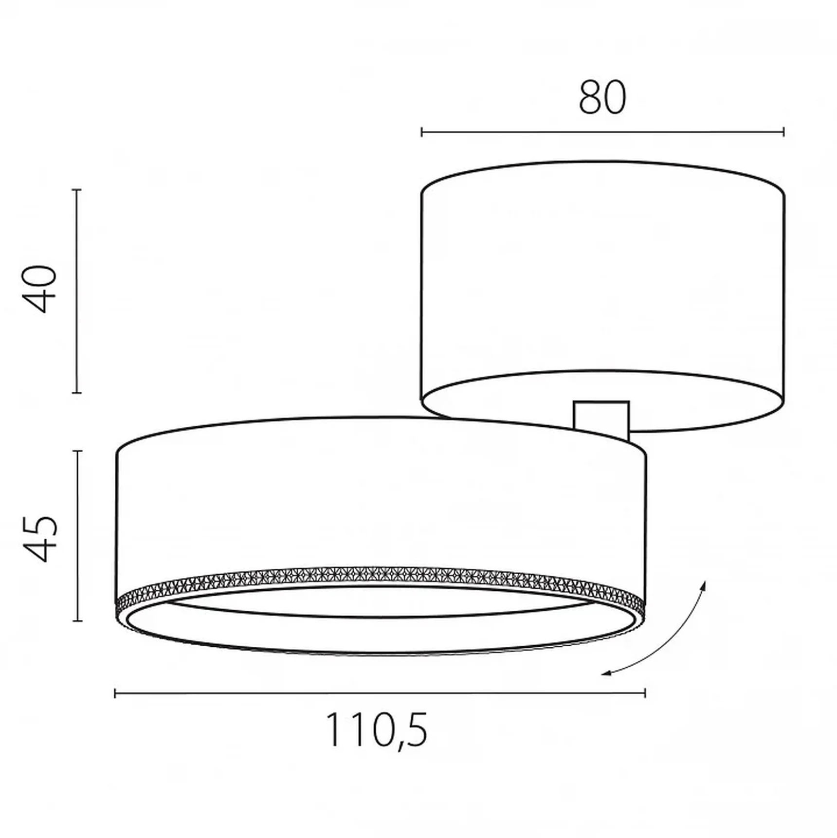 A5637SO Светильник ALTA PRO накладной LED 30W 3510LM 36G ЧЕРНЫЙ 3000K с накл. чашей