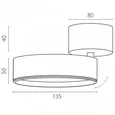 A5737SO Светильник ALTA PRO накладной LED 35W 3230LM 36G ЧЕРНЫЙ 3000K с накл. чашей