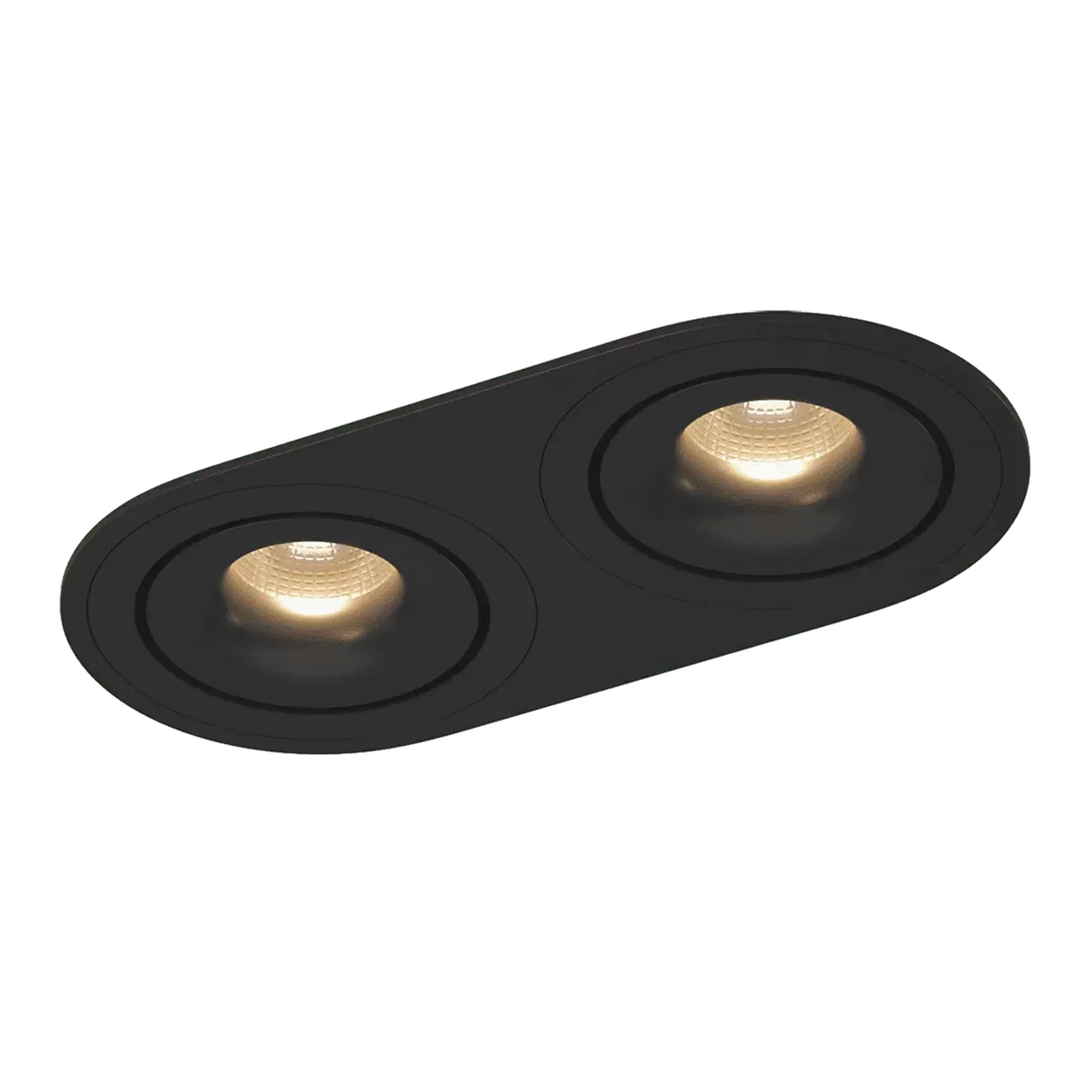 Рамка двойная для серии COMBO 1 круглая, черная, COMBO-1R2-BL