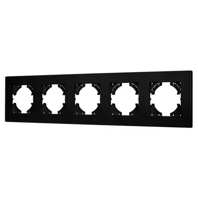 Рамка пластиковая FRM-PERIO-PL-5-BK (Arlight, -)