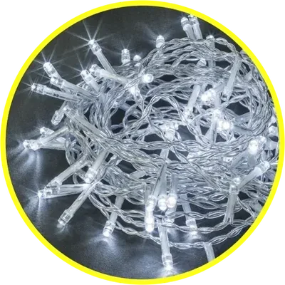 Светодиодная гирлянда NGF-S01-50CW-5-4m-230-C8-TR-IP20