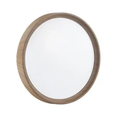 7603/CL PALE SN 122 Светильник пластик/белый/светл.коричневый под дер. LED 30Вт 4000К D330 IP43 WOODI