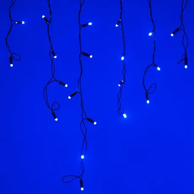 Светодиодная гирлянда ARD-EDGE-CLASSIC-2400x600-BLACK-88LED-STD BLUE (230V, 6W) (Ardecoled, IP65)