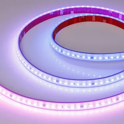 Лента герметичная SPI-PS-A120-12mm 24V RGB-PX6-BPT (23 W/m, IP67, 2835, 5m) (Arlight, бегущий огонь)
