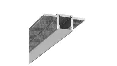 Встраиваемый в гипсокартон алюминиевый профиль Design LED без видимой рамки LG16, 2500 мм, анодированный, LG16-R