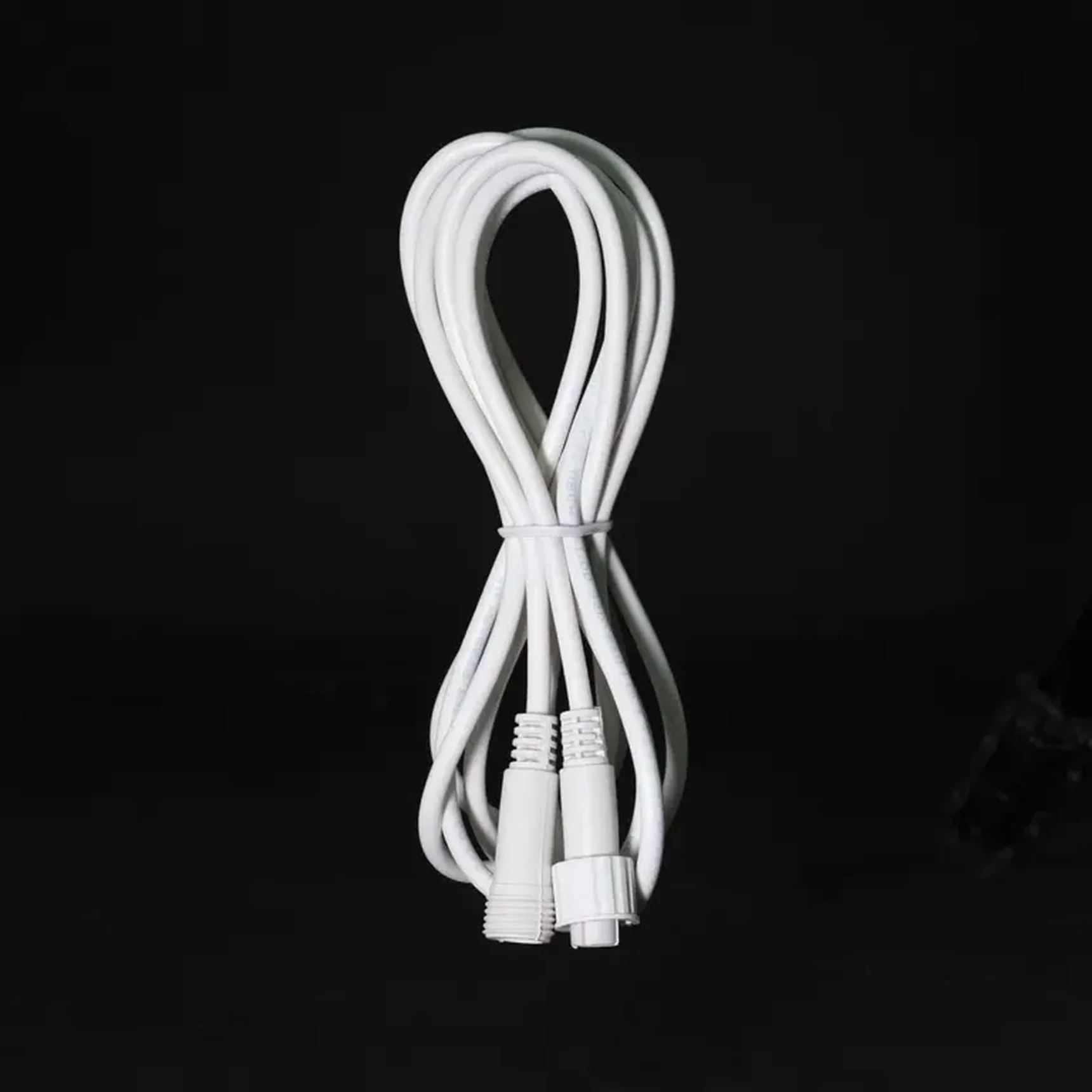 Соединитель 1м для Бахромы, Занавесов и Нитей 220В, Провод Белый Каучук, IP65