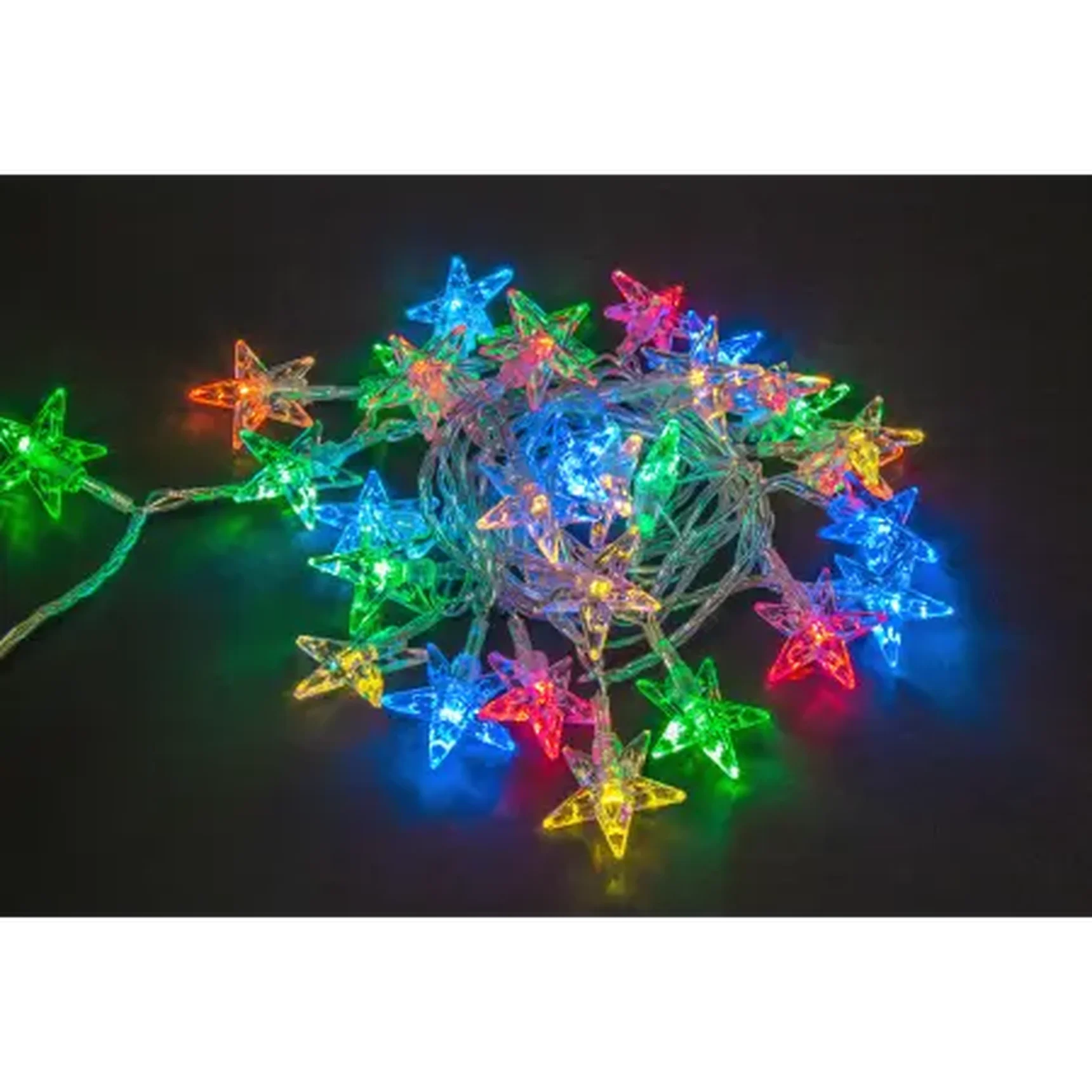 Светодиодная гирлянда NGF-D005-30RGBY-230-звёздочки