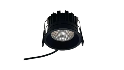 Светильник светодиодный Встраиваемый , серия DL-RE, Черный, 8Вт, IP44, Теплый белый (3000К) , DL-RE1202-BL-WW
