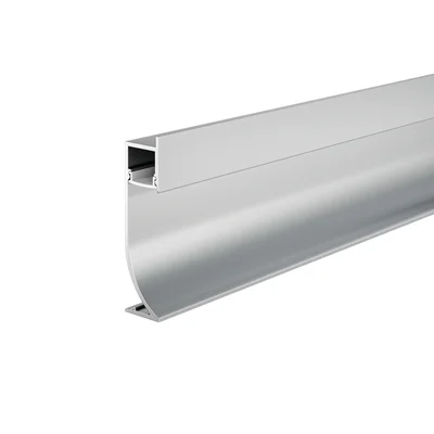 Алюминиевый профиль плинтус с подсветкой 53x14, ALM-5314-S-2M