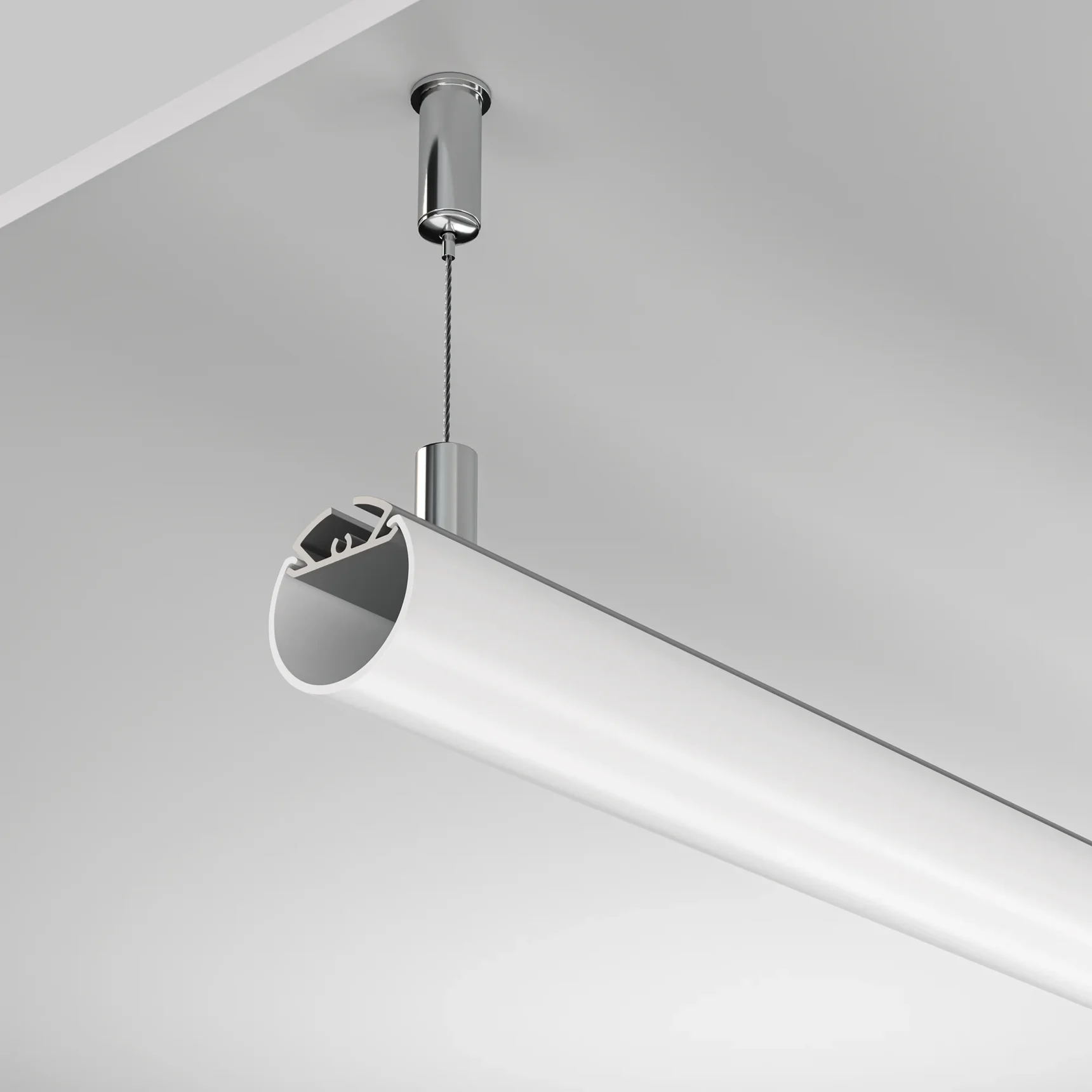 Алюминиевый профиль подвесной, ALM-D30-S-2M