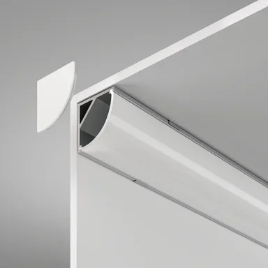 Алюминиевый профиль накладной 16x16 R, ALM008S-2M