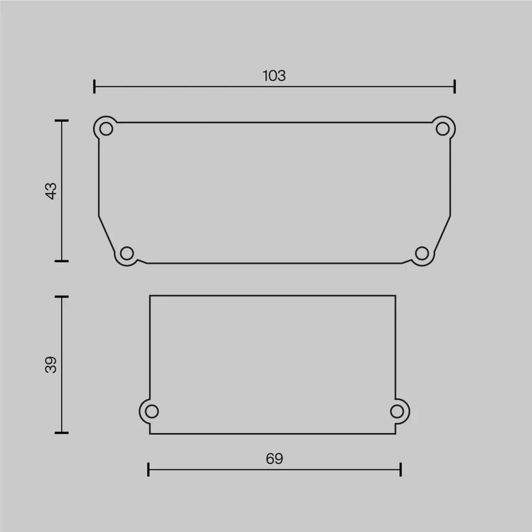 Заглушка декоративная белая 2шт. + фиксирующая черная 2шт. для профиля ALM-9940-SC