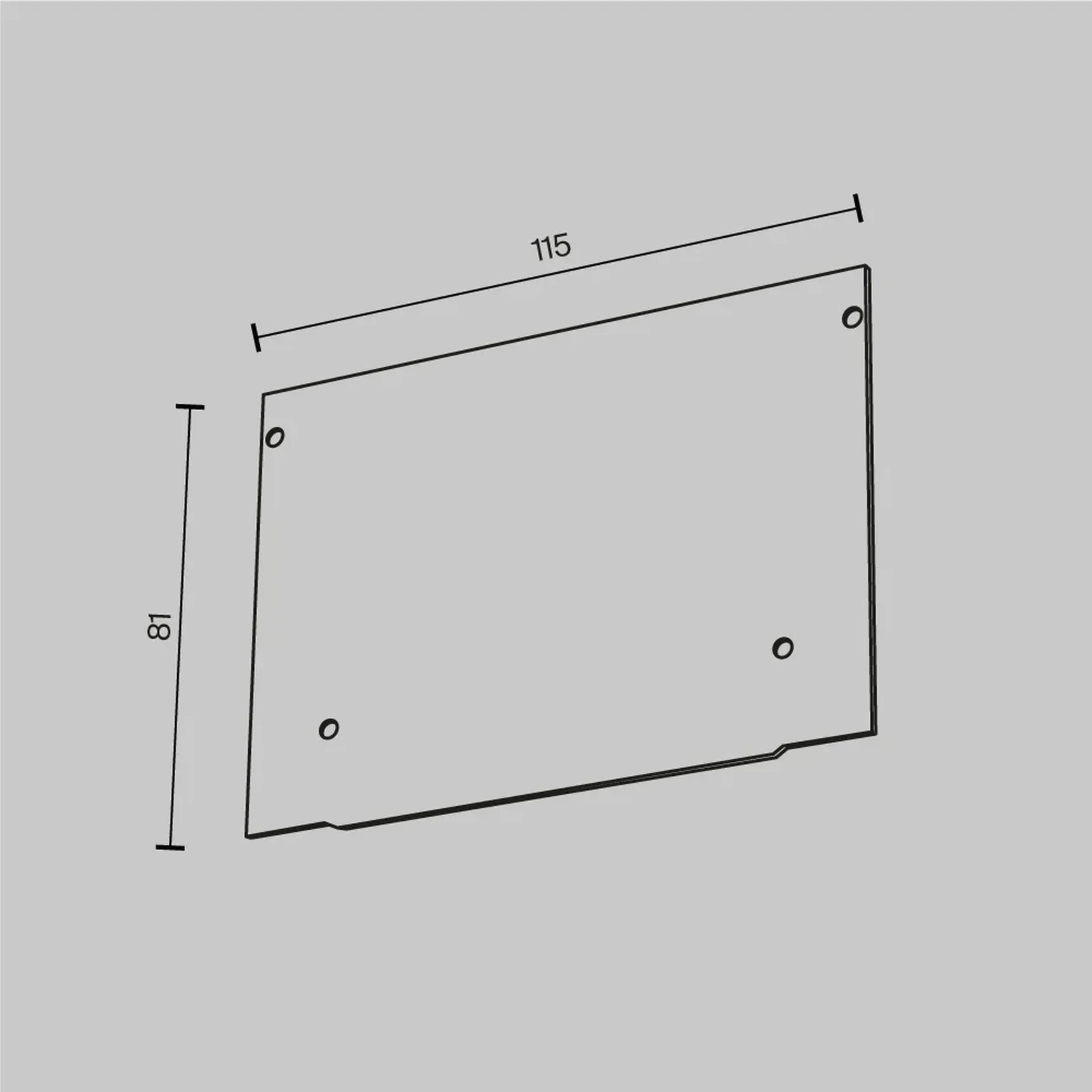 Заглушка декоративная белая - 2шт.+ 8 саморезов для профиля ALM-11681-PL-W-2M