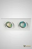 Встраиваемый двойной точечный светильник AM Group AM126 WH