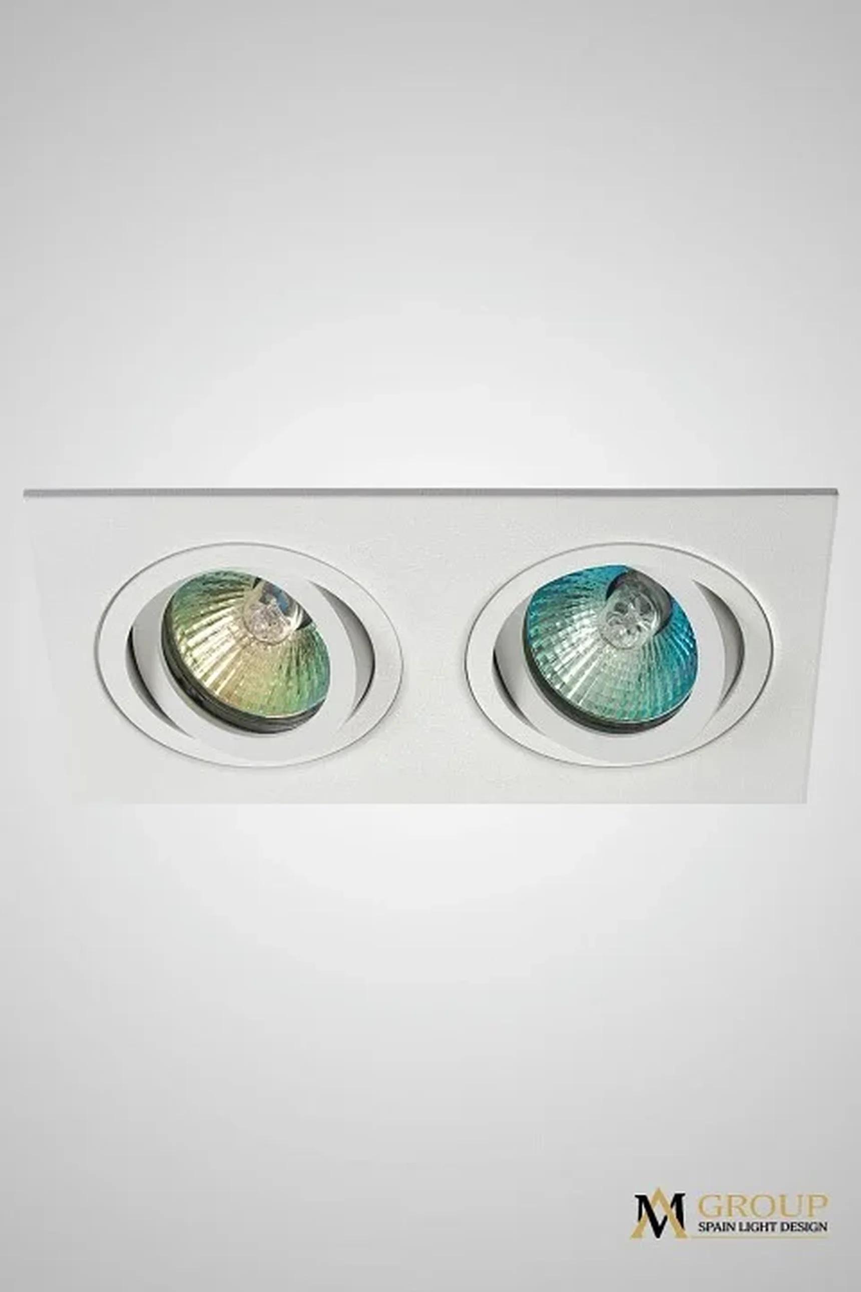 Встраиваемый двойной точечный светильник AM Group AM126 WH