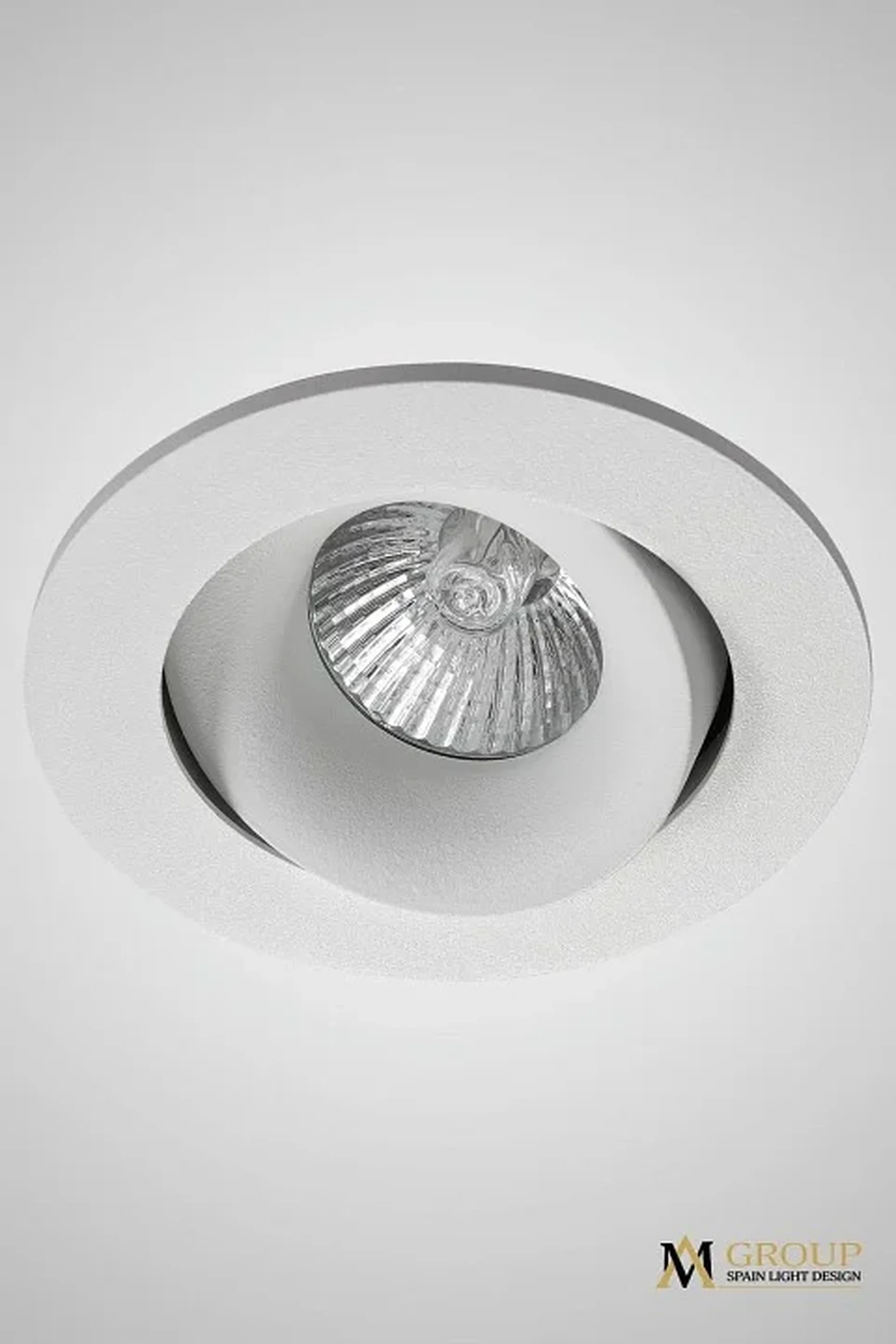 Поворотный встраиваемый точечный светильник AM Group AM129 WH