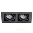 Встраиваемый двойной точечный светильник AM Group AM166 BK