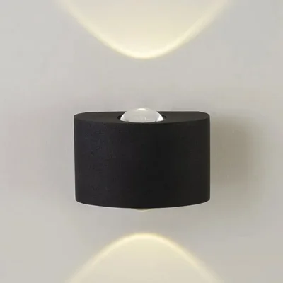 Уличный настенный светодиодный светильник AM Group AM307-2x1W-4000K BK