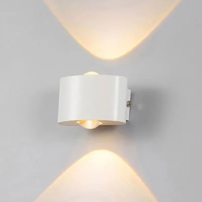 Уличный настенный светодиодный светильник AM Group AM307-2x1W-4000K WH