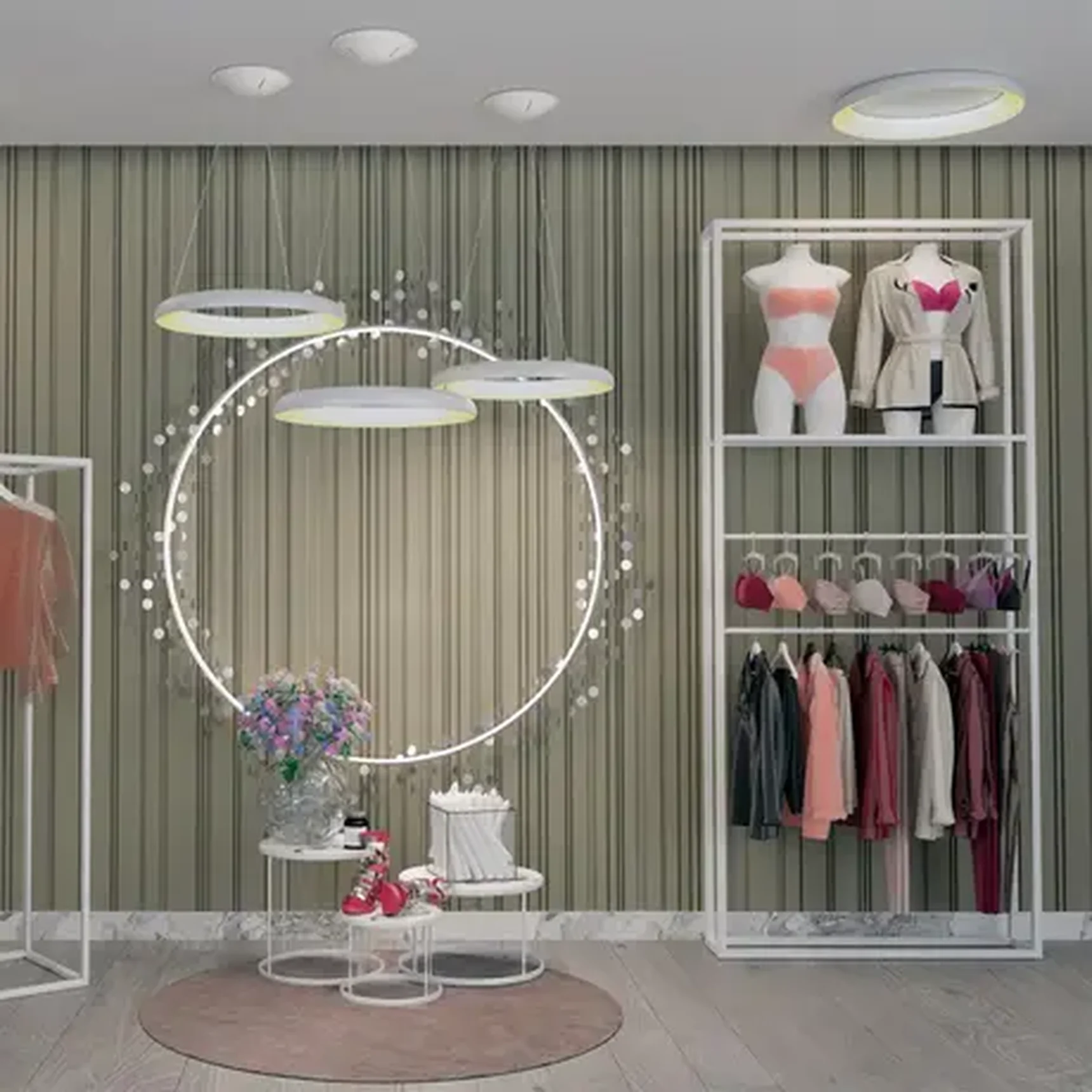 359032 OVER NT23 166 белый Светильник подвесной диммируемый, в комплекте пульт ДУ (2.4G) IP20 LED 3000К~6000К 60W 85-265V FOLD