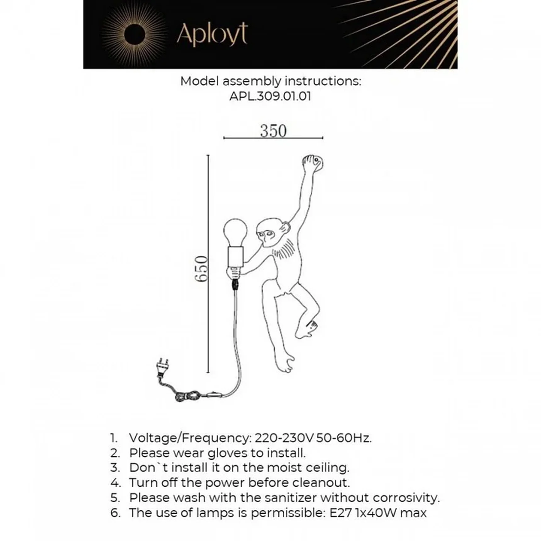 APL.309.01.01 Бра настенное Aployt Magali