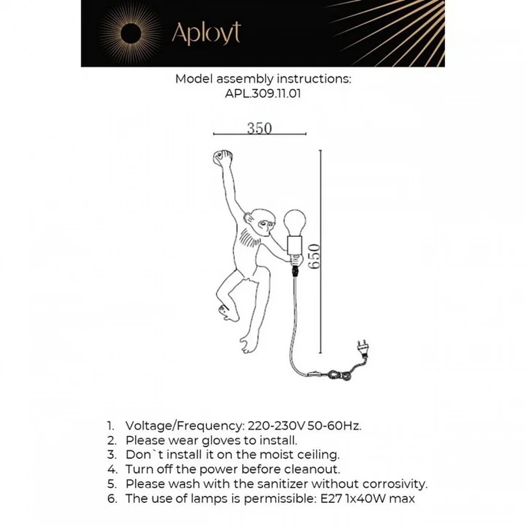 APL.309.11.01 Бра настенное Aployt Magali