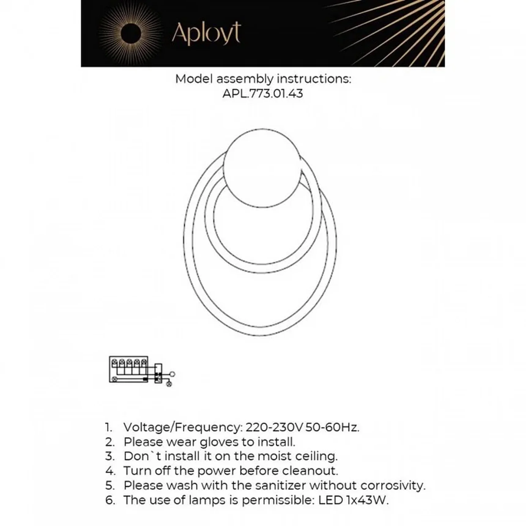 APL.773.01.43 Бра настенное Aployt Sindrillon