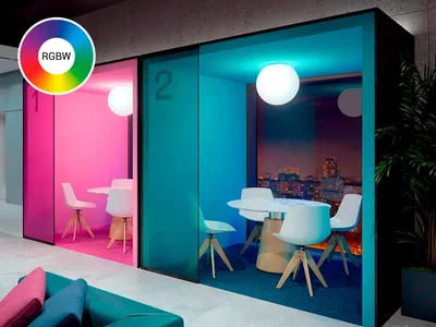 Светильник настенно-потолочный Шар SPHERE_S (E27) 50 IP65 RGBW (set)