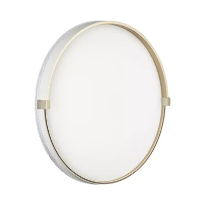 7646/DL PALE SN 138 Светильник пластик/белый/золотой LED 48Вт 4000К D390 IP43 OLIDI WHITE