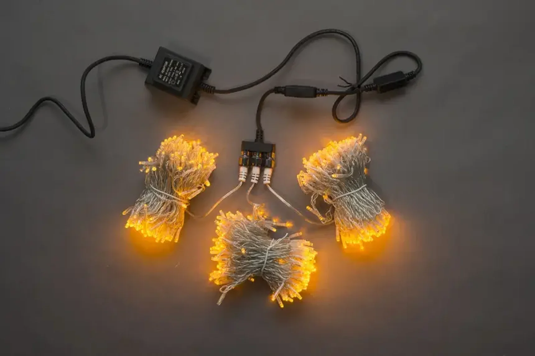 F Жёлтый LED-BS-200*3-20M*3-24V-Y прозрачный пр. (Flash через каждые 7 светодиодов)