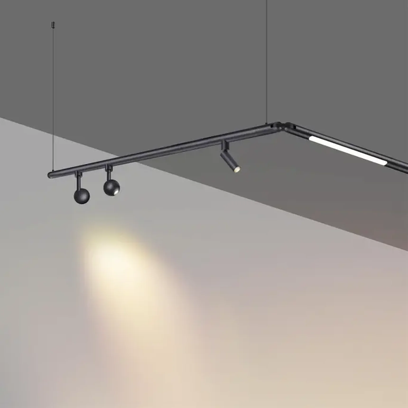 359362 KONST NT24 000 черный Светильник диммир. со сменой цв. температ. (управл. - пульт ДУ или прилож. Smart Life) IP20 LED 8W 48V 3000-6000К GLAT