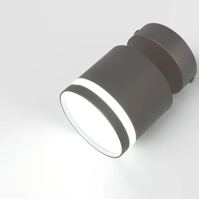 Спот на основании GWL-GX53-M-IP20 Одинарный Графит С боковым рассеивателем Башня