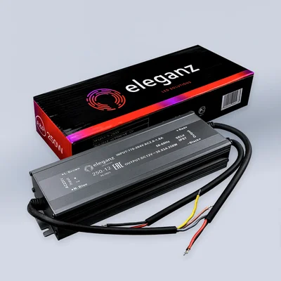 12V Блок питания 250W герм. IP67