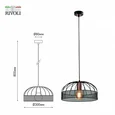 Светильник подвесной (подвес) Rivoli Theda 5020-211 1 х Е27 40 Вт лофт - кантри