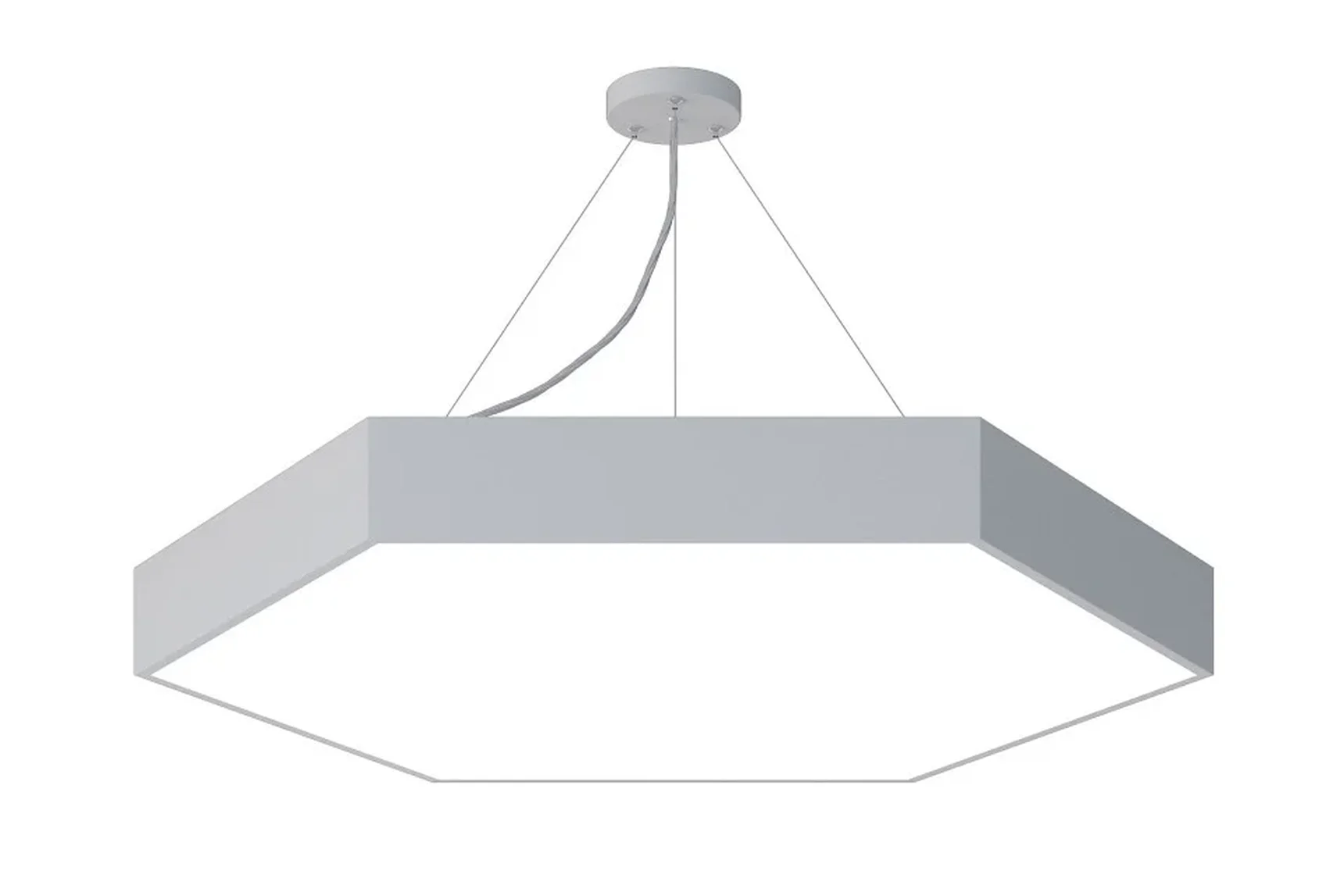 SPO-122-W-40K-066 Светильник светодиодный Geometria ЭРА Hexagon SPO-122-W-40K-066 66Вт 4000К 4800Лм IP40 800*800*80 белый подвесной
