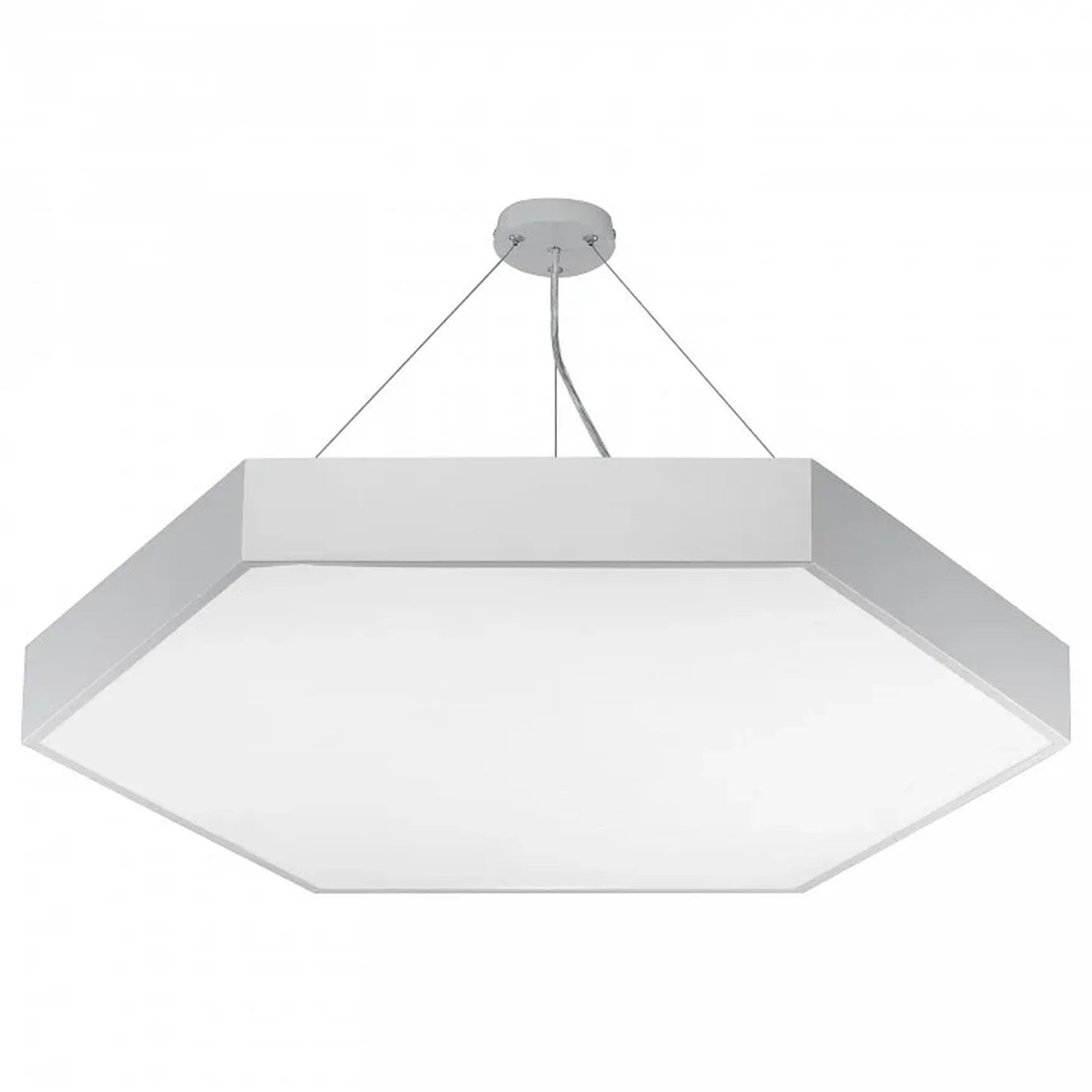 SPO-122-W-40K-066 Светильник светодиодный Geometria ЭРА Hexagon SPO-122-W-40K-066 66Вт 4000К 4800Лм IP40 800*800*80 белый подвесной