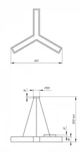SPO-142-W-40K-044 Светильник светодиодный Geometria ЭРА Igrek SPO-142-W-40K-044 44Вт 4000K 3000Лм IP40 800*800*80 белый подвесной