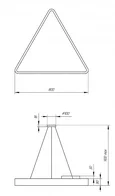 SPO-152-W-40K-048 Светильник светодиодный Geometria ЭРА Delta SPO-152-W-40K-048 48Вт 4000К 3500Лм IP40 800*800*80 белый подвесной