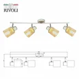 Светильник настенно-потолочный спот Rivoli Jamilly 7057-704 4 х Е27 40 Вт поворотный