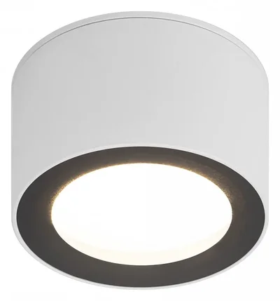 OL28 WH/BK Светильник настенно-потолочный спот ЭРА OL28 WH/BK GX53, черно-белый, IP44