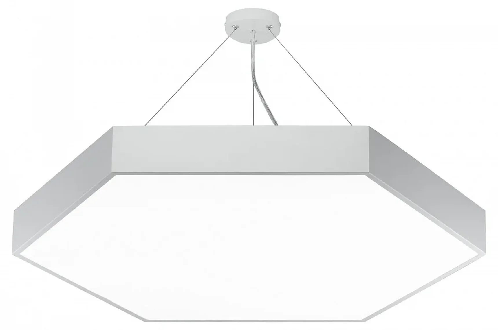 SPO-122-W-40K-066 Светильник LED ЭРА Geometria SPO-122-W-40K-066 Hexagon 66Вт 4000К 800*800*80 белый подвесной драйвер внутри