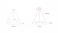 SPO-123-W-40K-045 Светильник светодиодный Geometria ЭРА Hexagon SPO-123-W-40K-045 45Вт 4000K 2500Лм IP40 600*600*80 белый подвесной