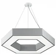 SPO-123-W-40K-045 Светильник светодиодный Geometria ЭРА Hexagon SPO-123-W-40K-045 45Вт 4000K 2500Лм IP40 600*600*80 белый подвесной