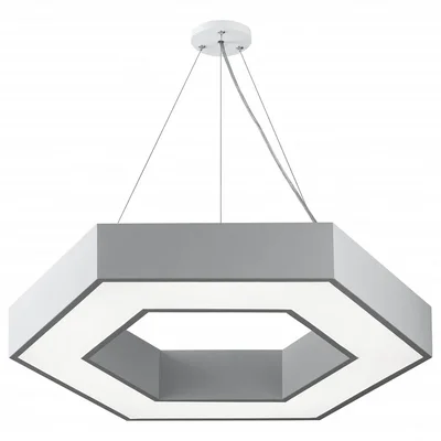 SPO-123-W-40K-045 Светильник светодиодный Geometria ЭРА Hexagon SPO-123-W-40K-045 45Вт 4000K 2500Лм IP40 600*600*80 белый подвесной