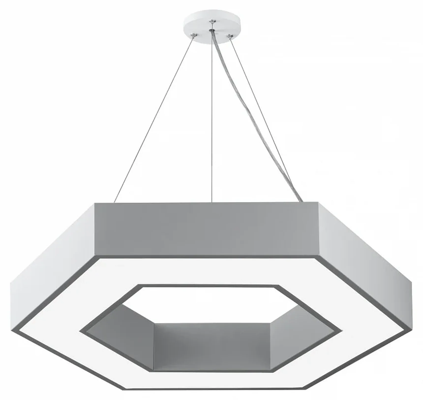 SPO-124-W-40K-051 Светильник LED ЭРА Geometria SPO-124-W-40K-051 Hexagon 51Вт 4000К 800*800*80 белый подвесной драйвер внутри