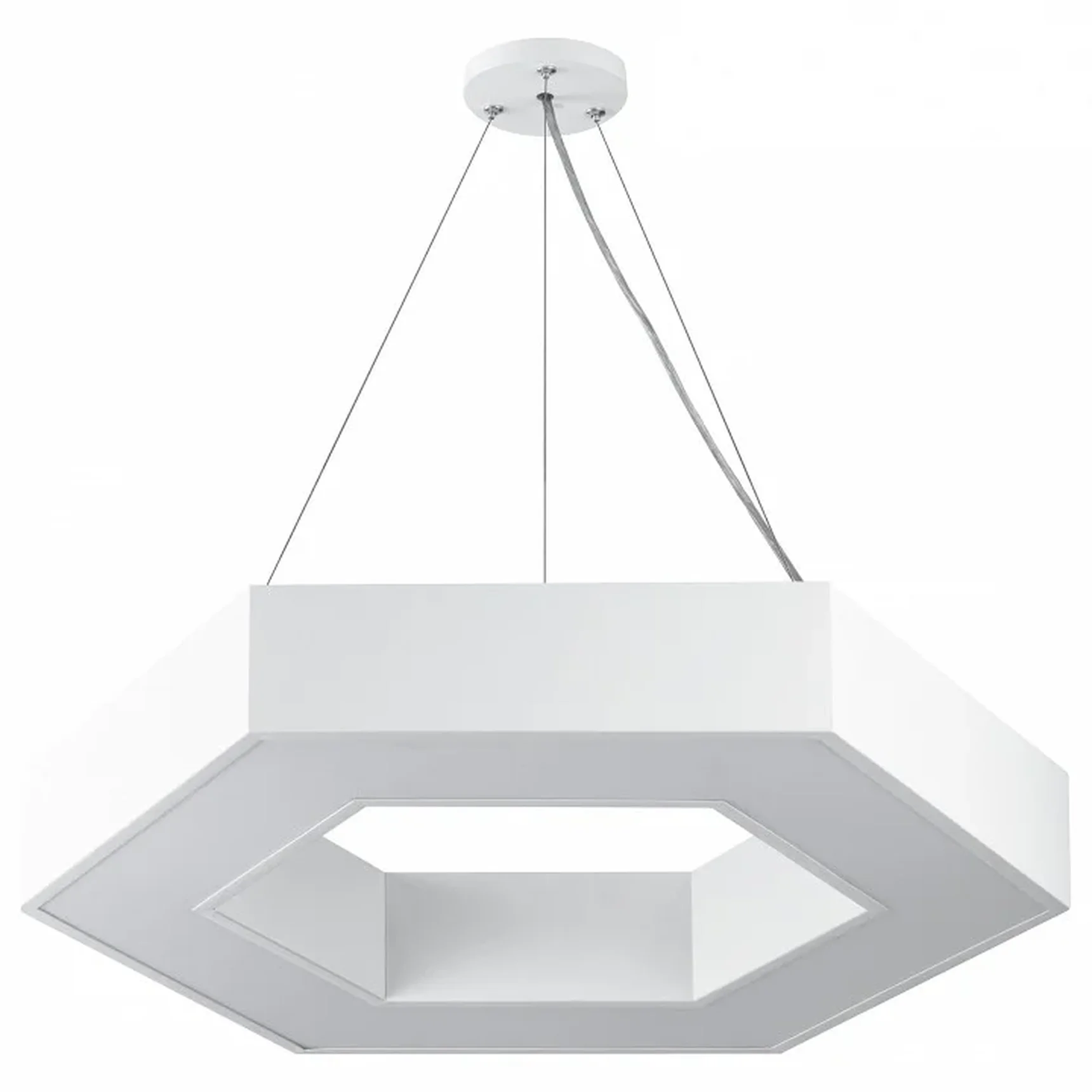 SPO-124-W-40K-051 Светильник LED ЭРА Geometria SPO-124-W-40K-051 Hexagon 51Вт 4000К 800*800*80 белый подвесной драйвер внутри