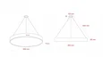 SPO-132-W-40K-088 Светильник LED ЭРА Geometria SPO-132-W-40K-088 Ring 88Вт 4000К 6000Лм IP40 800*80 белый подвесной драйвер внутри